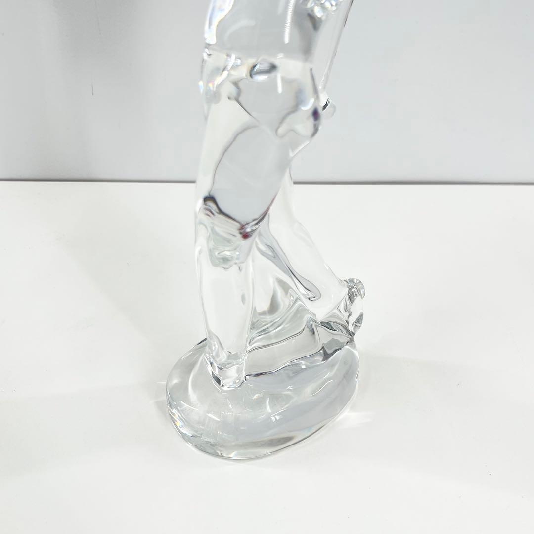 美品 Bacarat バカラ フィギュリン ゴルファースィングショット オブジェ