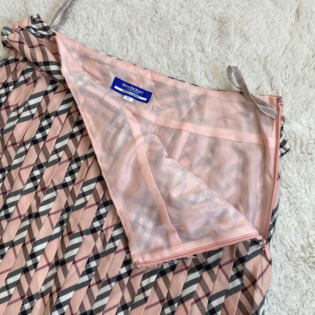 希少美品✨バーバリーブルーレーベル　キャミソール　ミニスカート　セットアップ