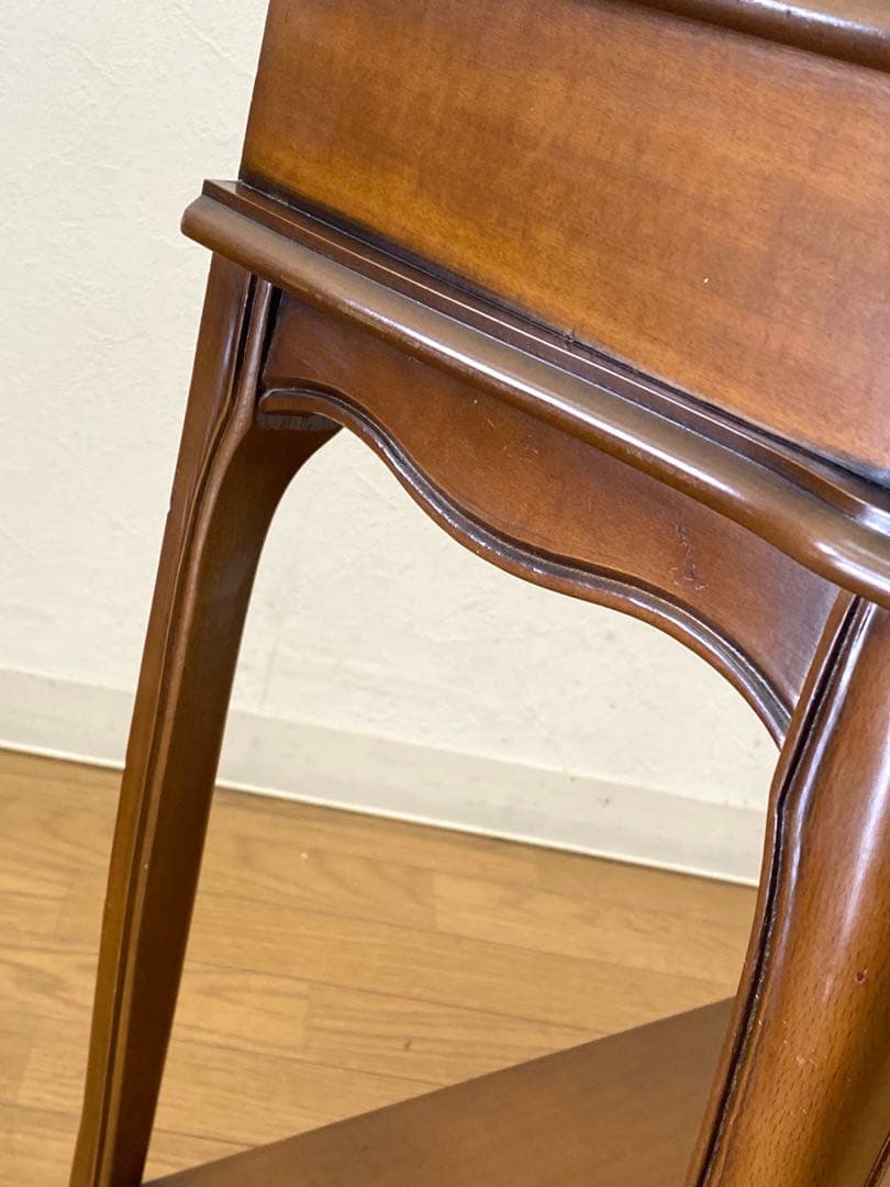 アンティーク調 サイドテーブル 飾り棚 コンソール 花台 猫脚 インテリア