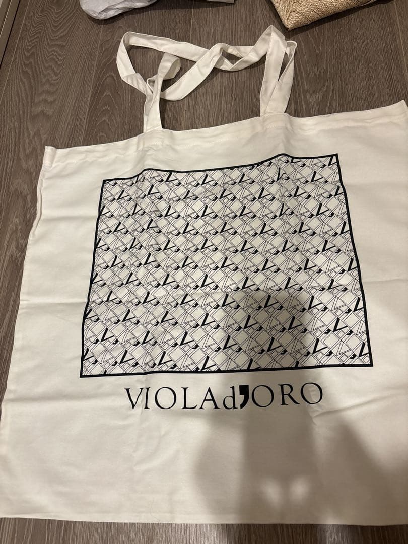 VIOLAd’ORO　かごバッグ　アバカ　メッシュトートバッグ
