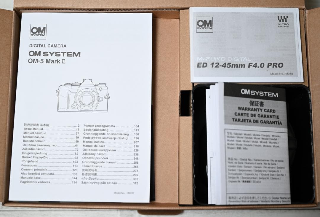 OM-5 Mark II ブラック 12-45mm F4.0 PROレンズキット