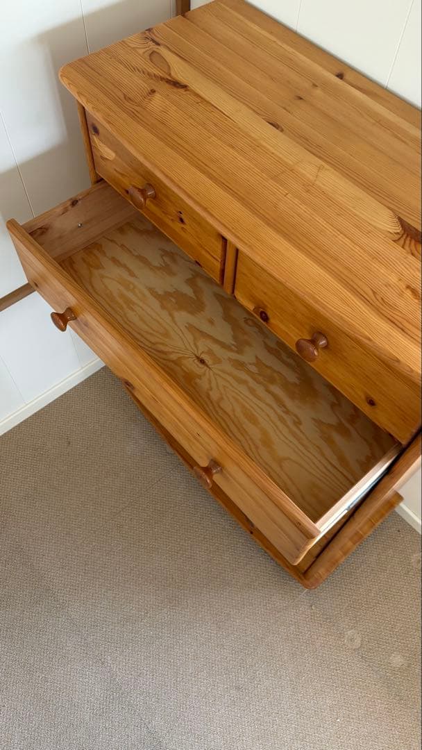 hadun　パイン無垢材 チェスト