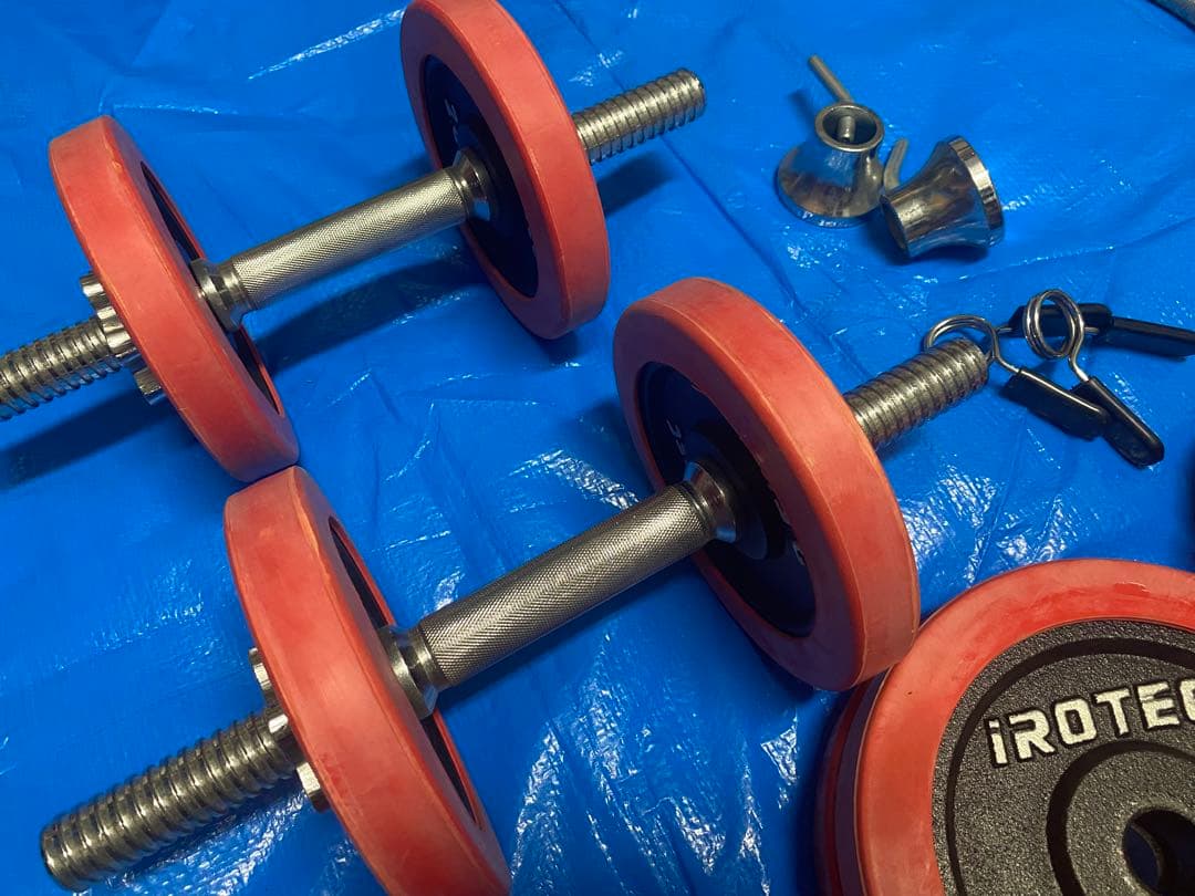 引き取り限定★IROTEC(アイロテック)マルチベンチ/ダンベルセット/バーベル