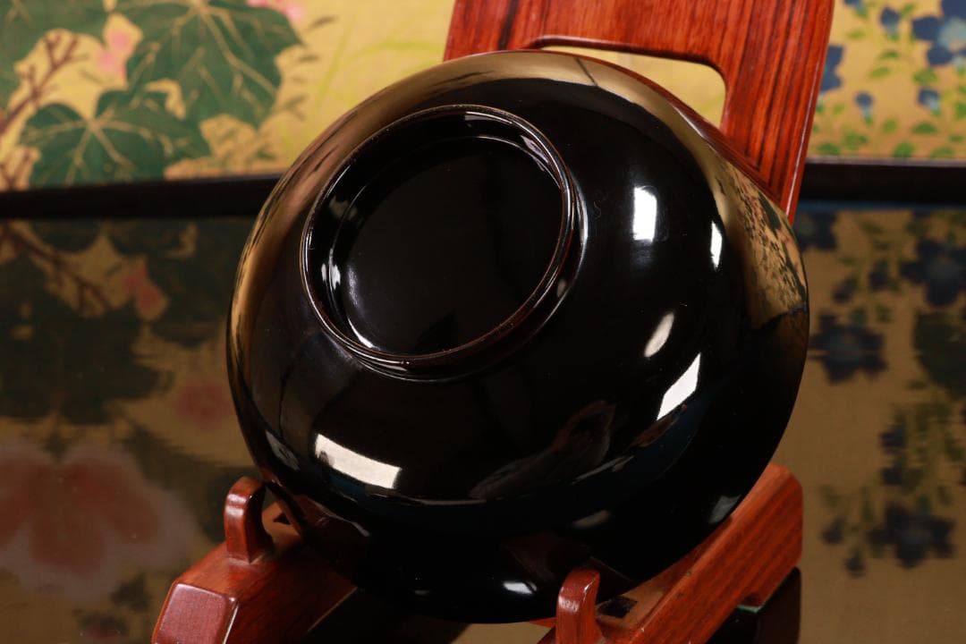 tatsuya　BJ133　時代輪島　加賀蒔絵　鶏図　吸物椀　十一客　木製