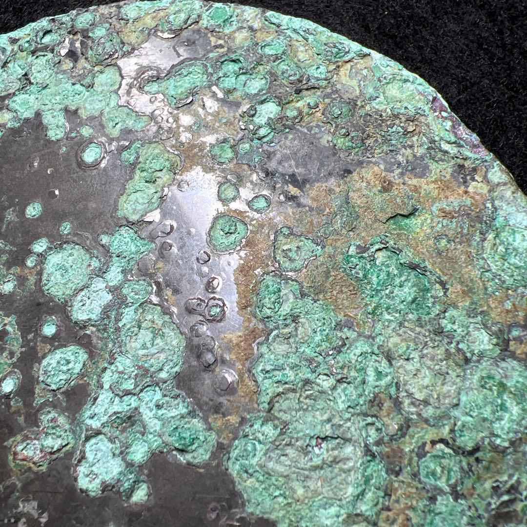 中国宋時代　古銅古鏡　写ります　239g/12.4㎝　東Y8-0206☆2F