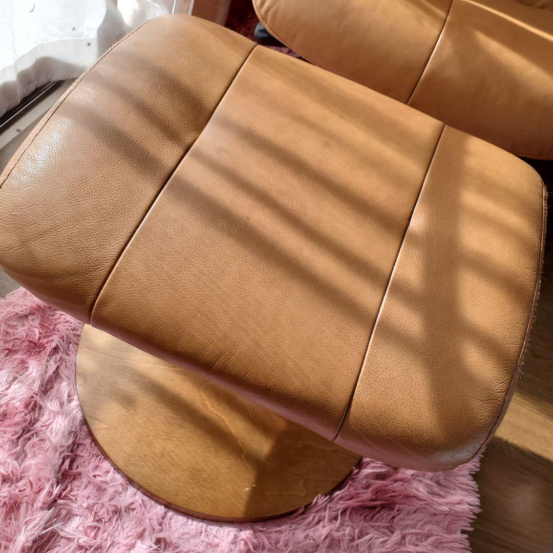 【送料込み】NITORI パーソナルチェア/オットマンあり☆リクライニングソファ