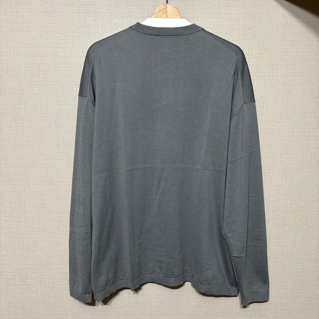 ATON ニット 6 SUVIN COTTON OVERSIZE SWEATER