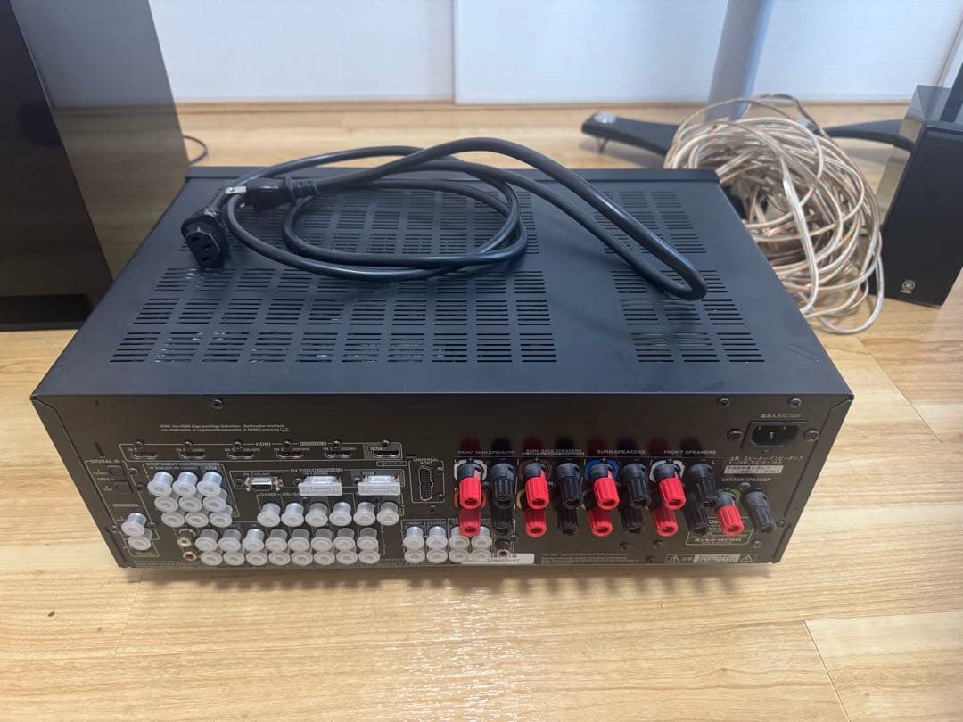 7.1ch サラウンドスピーカーセット ONKYO YAMAHAなど　ケーブル付