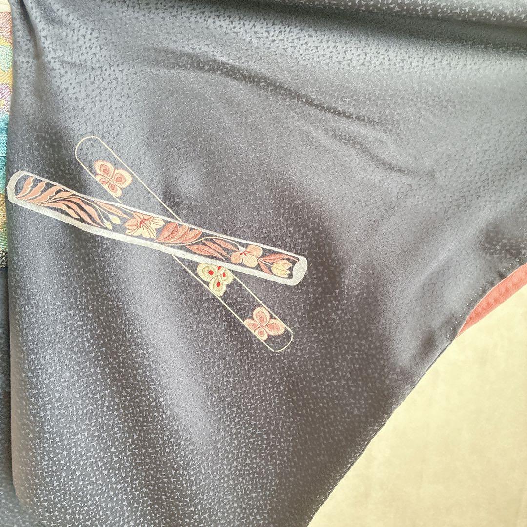 付け下げ　フルセット　着物　トールサイズ　Lサイズ　正絹　訪問着　手刺繍　N3