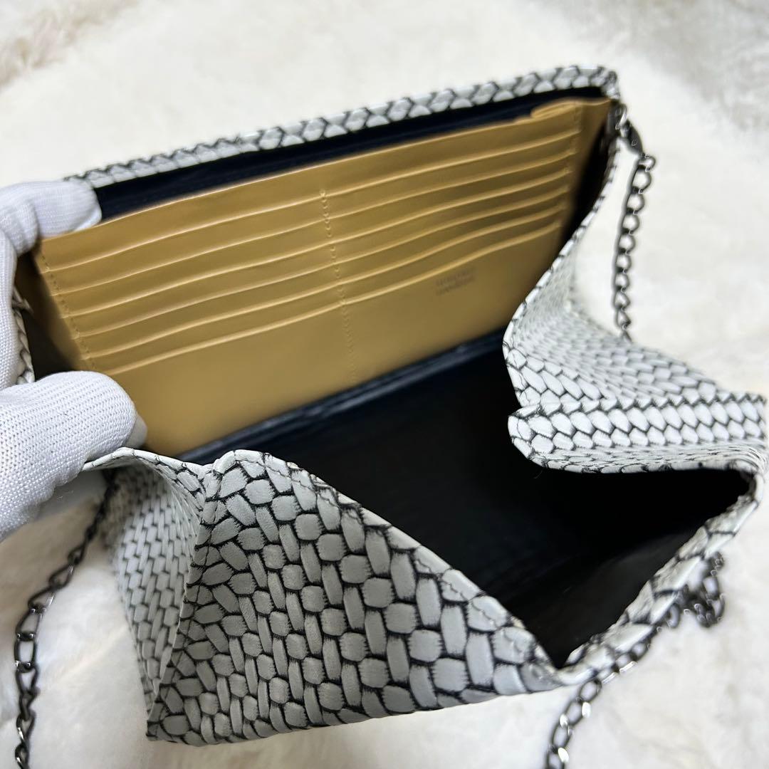 【美品】HIROKO HAYASHI ヒロコハヤシ オッティカ チェーン付長財布