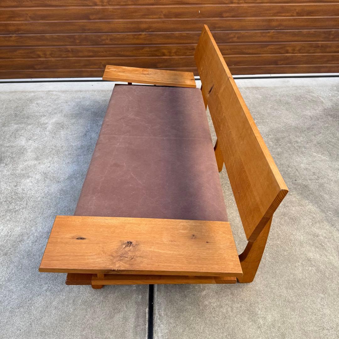 美品 飛騨産業 森のことば 3P ソファ オーク 購入価格38万