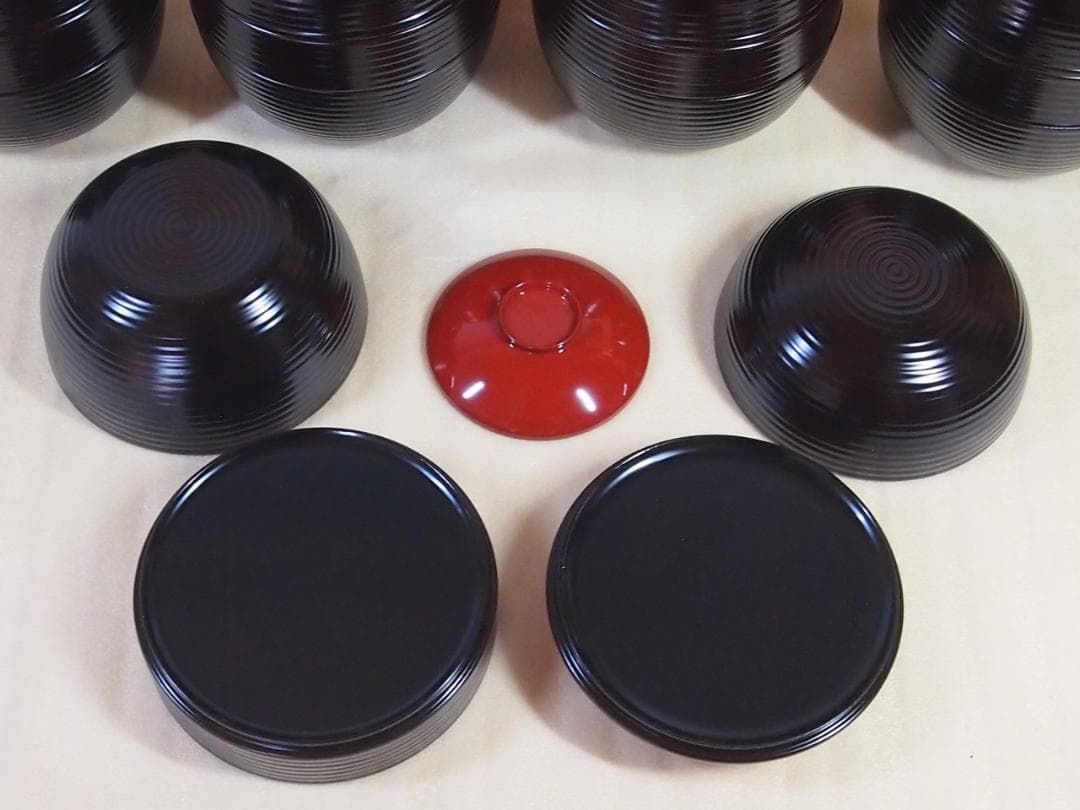 【未使用】信玄弁当 5客 夏目天平堂造 弁当箱 漆器/食器 行楽/行事/イベント