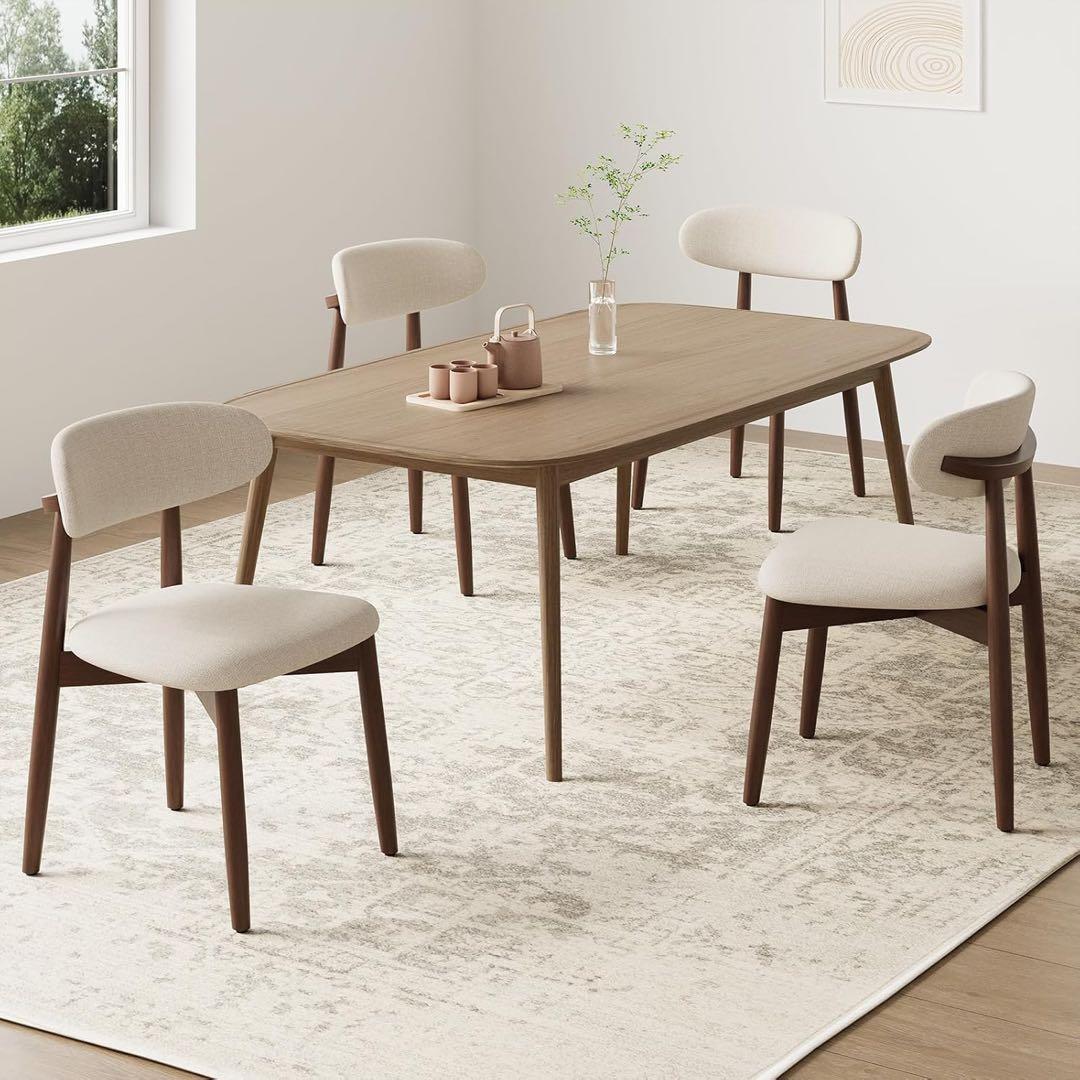 モダンベージュダイニングチェア