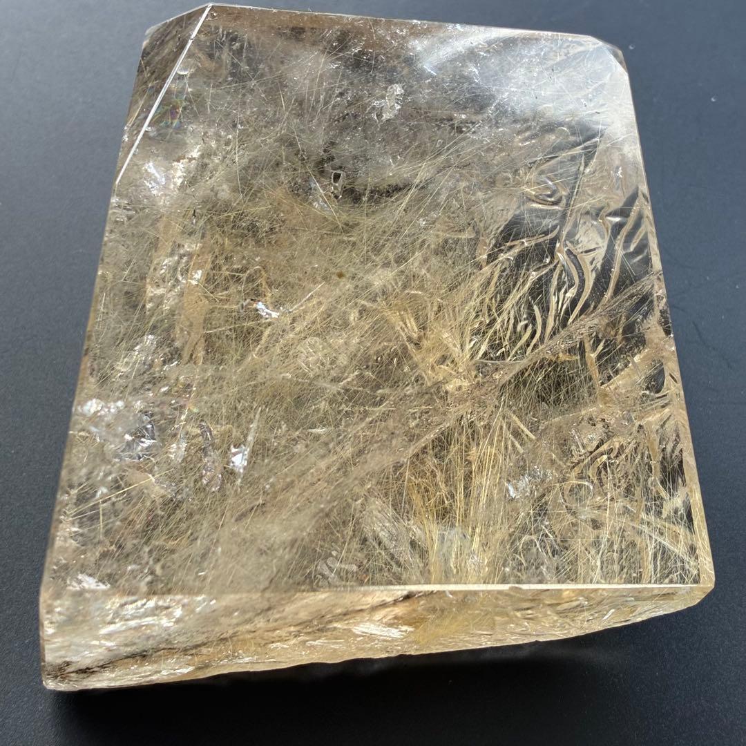 お正月SALE〜☆天然石☆ ルチルクォーツ　ヴィーナス　虹　高品質　原石　箱付き