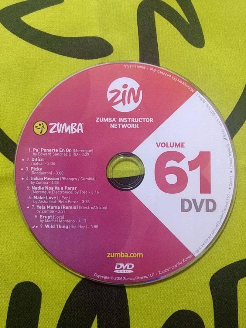 ZUMBA　ズンバ　ZIN61 ～ ZIN70　 CD ＆ DVD 20枚セット