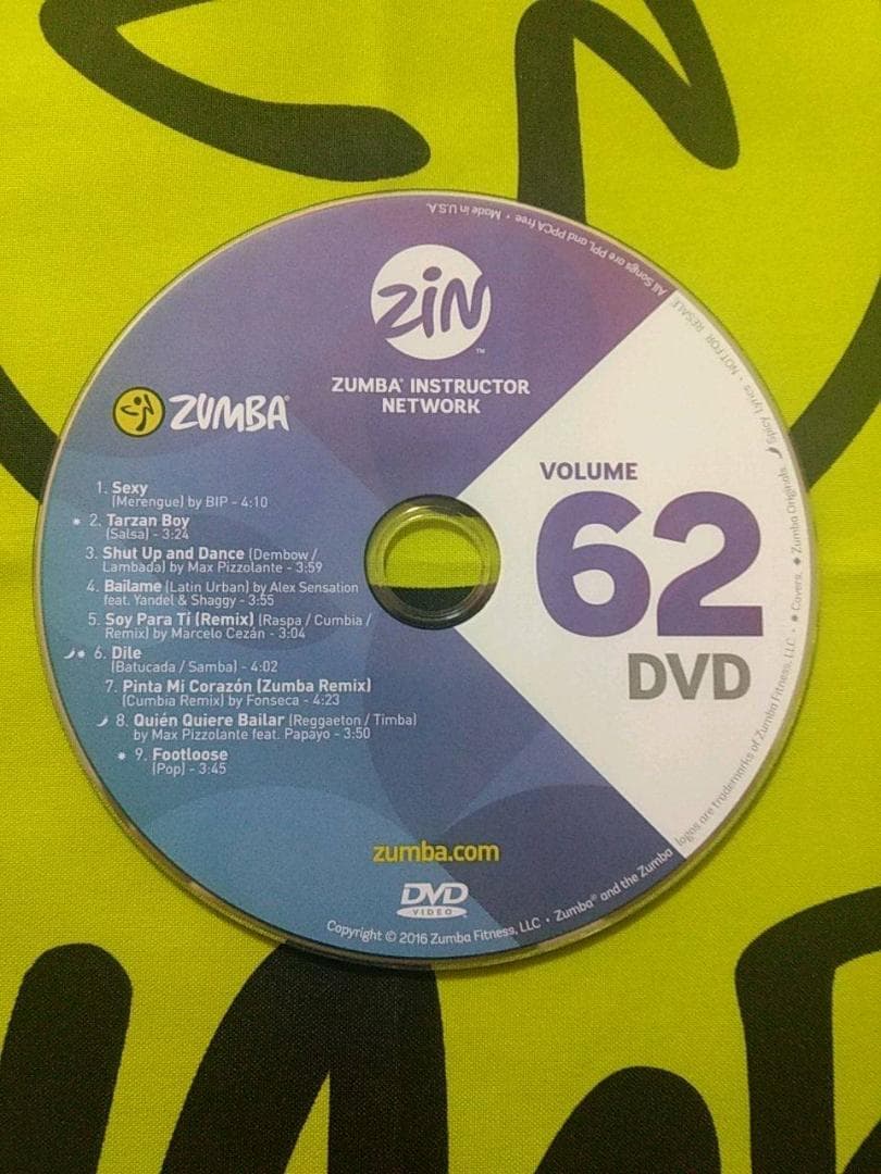 ZUMBA　ズンバ　ZIN61 ～ ZIN70　 CD ＆ DVD 20枚セット