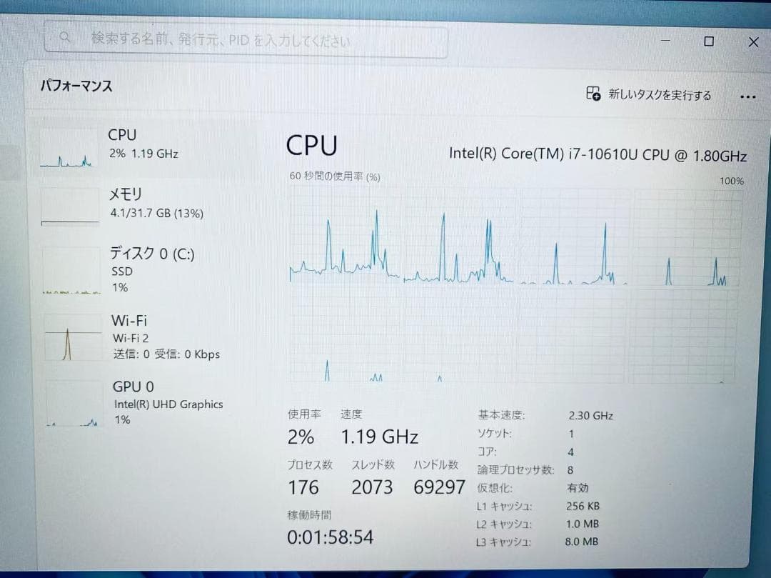 Windowsノート本体 Z17 ThinkPad i7-10610U /32GB /SSD256GB