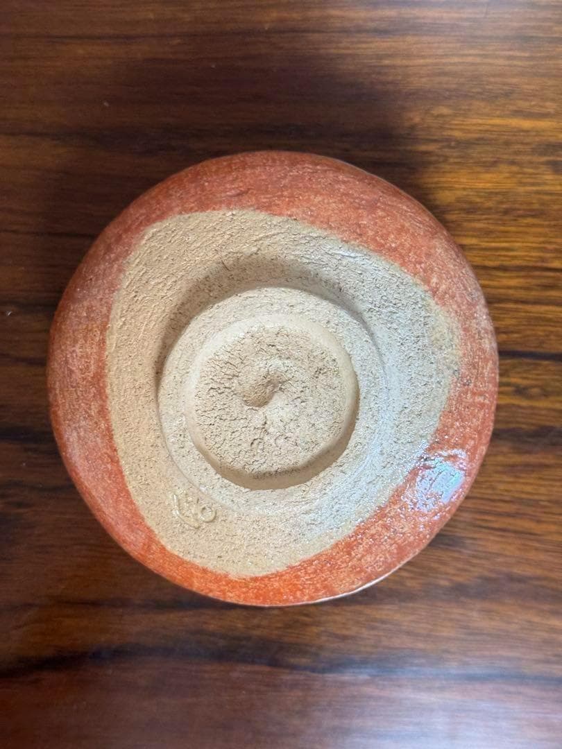 【新品未使用！】抹茶碗　茶道　高級茶碗　お茶　茶道具　オレンジ　アンティーク