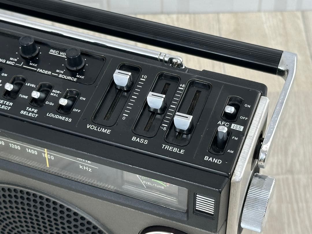 レトロ希少名機SONY ソニー ラジカセ CF-1980カセットレコーダー動作品