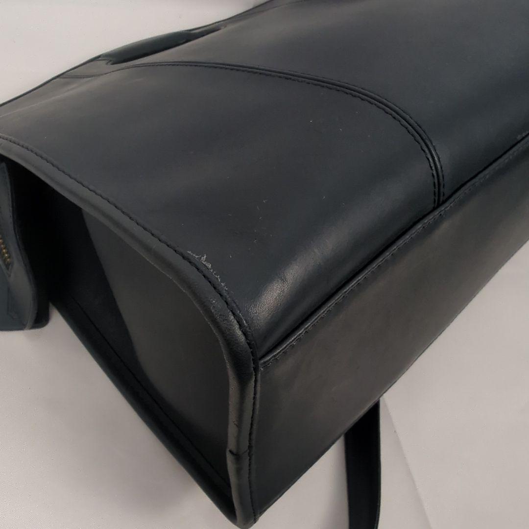 【希少】OLD COACH オール レザー ショルダー ビジネス ハンドバッグ