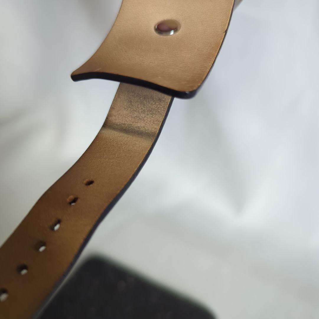 フォッシルFOSSIL BIG TIC腕時計レザーブラック美品