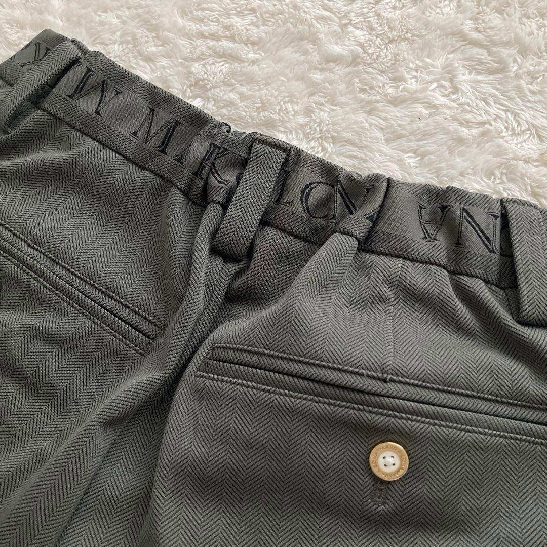 美品！MARK&LONAマークアンドロナ　サイドロゴ　ストレッチパンツ　46