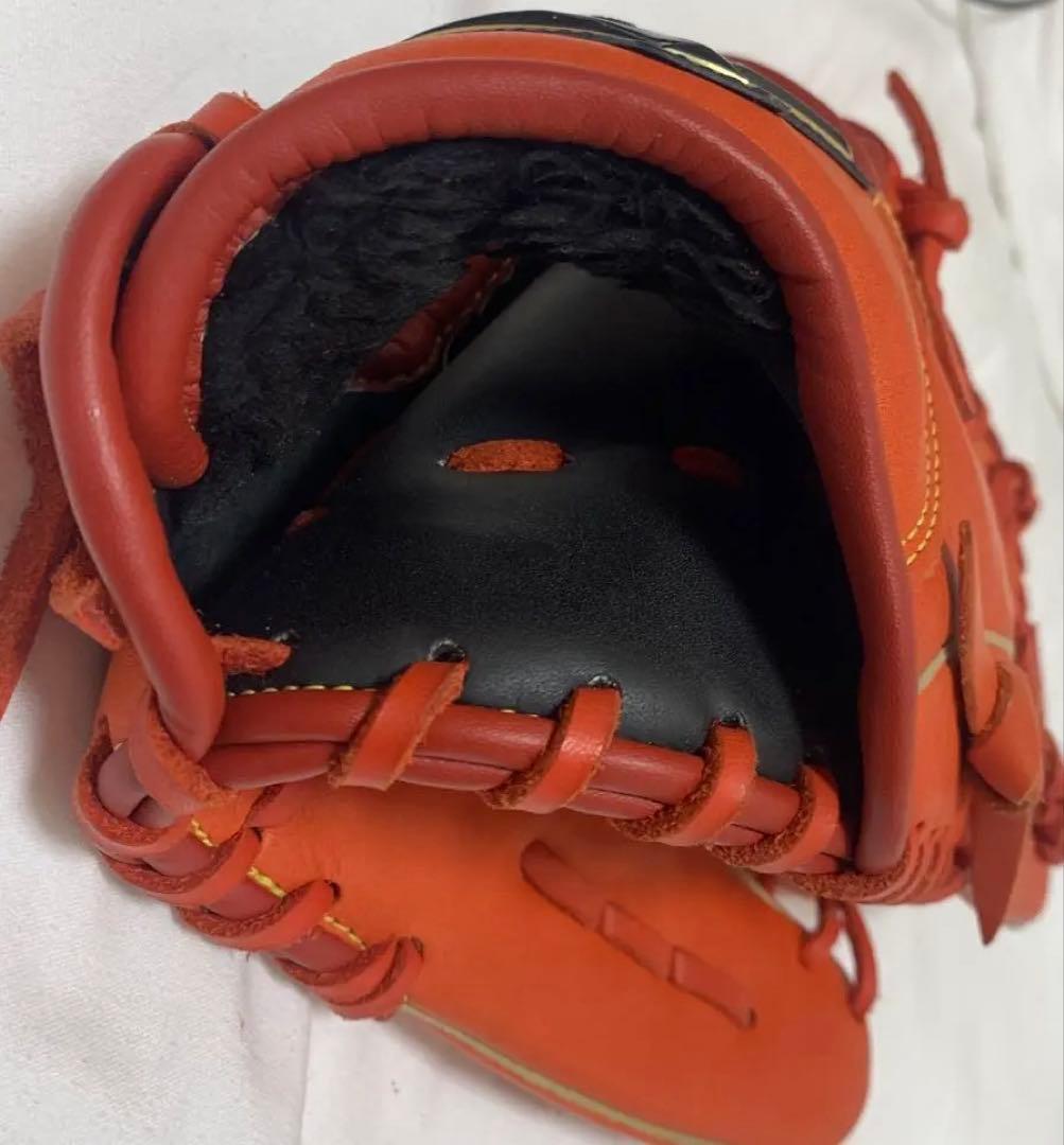 Mizuno FLEX JET II オレンジ グローブ 右投げ用