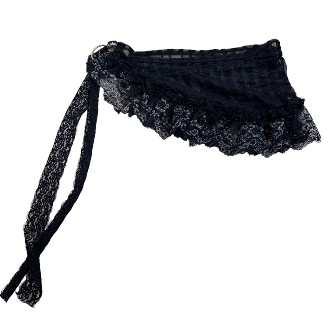 トライバルフュージョン レースラップスカート Sakkara ヒップスカーフ付き