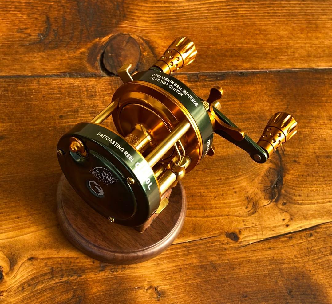 釣り竿セット　ベイトロッド　C702ML バスロッド　バス釣り　ウッドグリップ