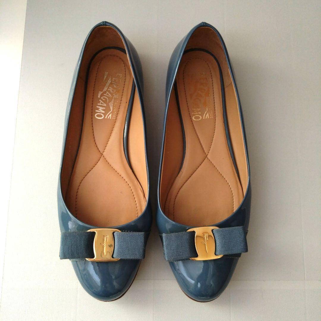 サルヴァトーレフェラガモ　パンプス　リボン　8 1/2 C