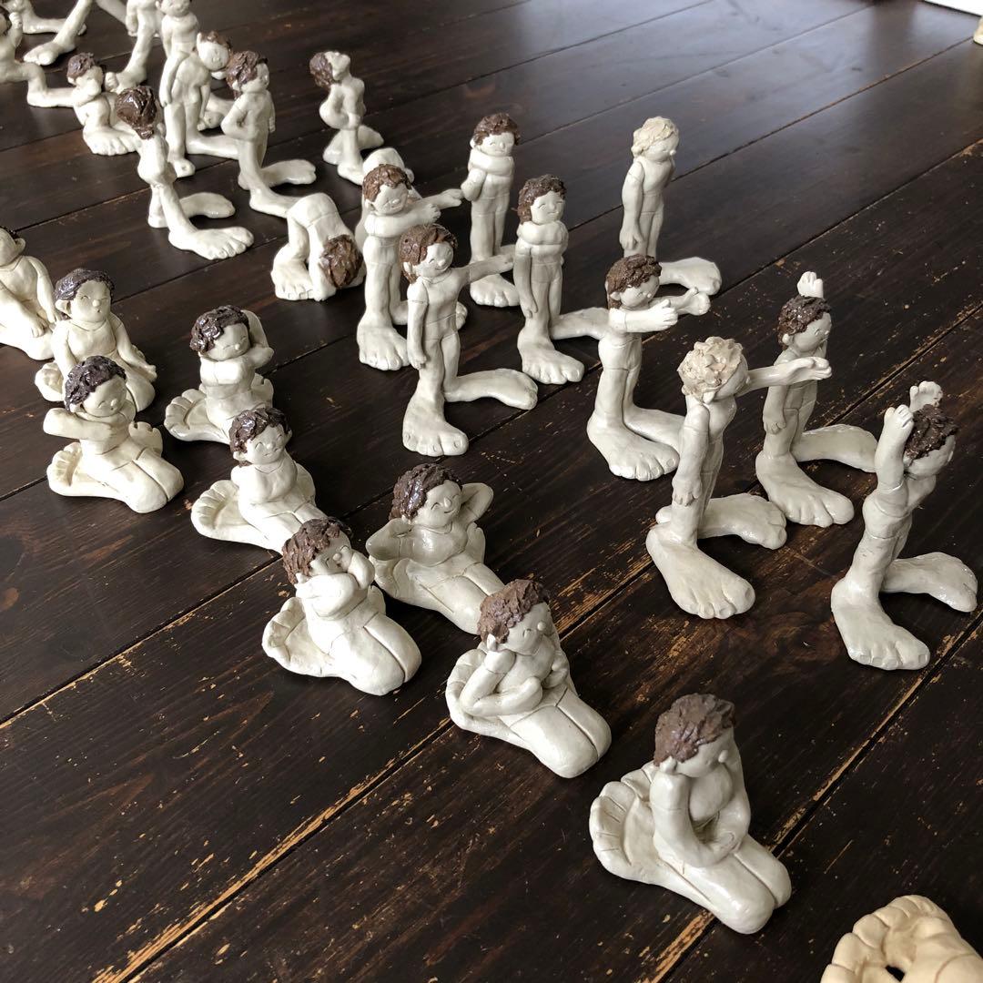 自彊術の陶人形￼