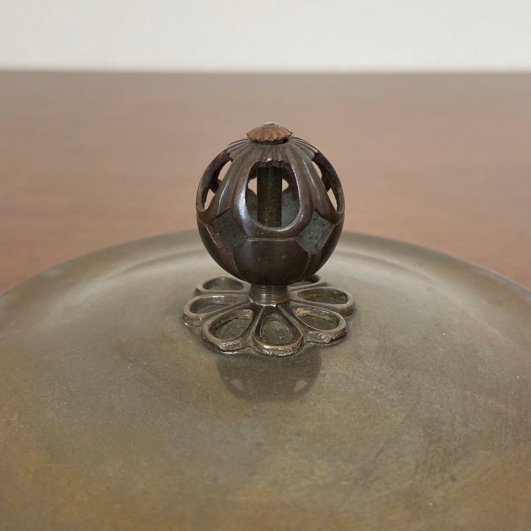 茶釜 唐銅鬼面風炉　金森紹栄　共箱入　人間国宝 高橋敬典釜添　茶道具　茶器