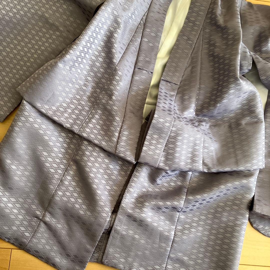 【美品】男の子 七五三 袴セット 12点フルセット おまけ付き 鷹市松 紺 藍鼠