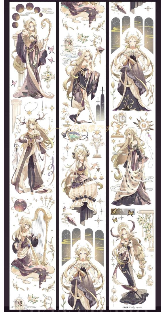 J756＃神约(贝壳光)Likey切り売り海外人物マステ女の子