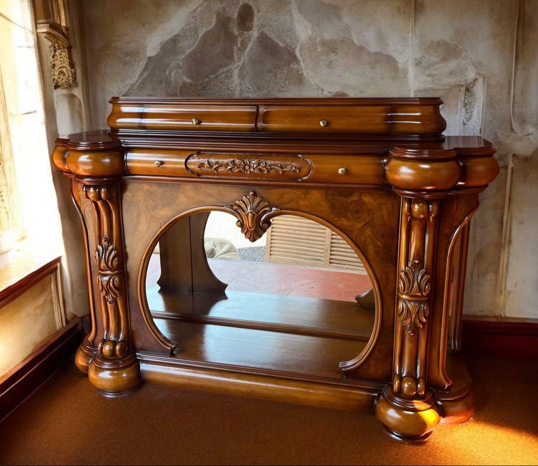 イタリア コンソール マホガニー 高級家具 イタリア家具 鏡