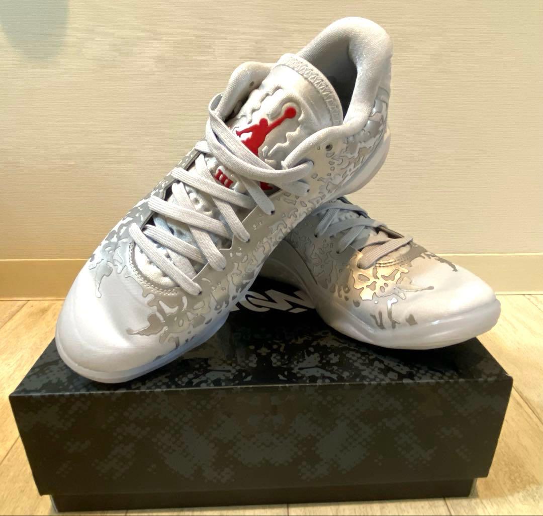 セール　ジョーダン　ザイオン3 PF リキッドメタル 25cm シルバー