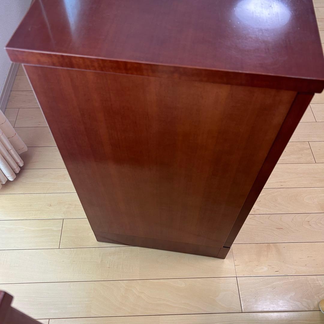 極希少カリモク　アラード　突板　ダイヤモンド貼り　サイドボード　キャビネット