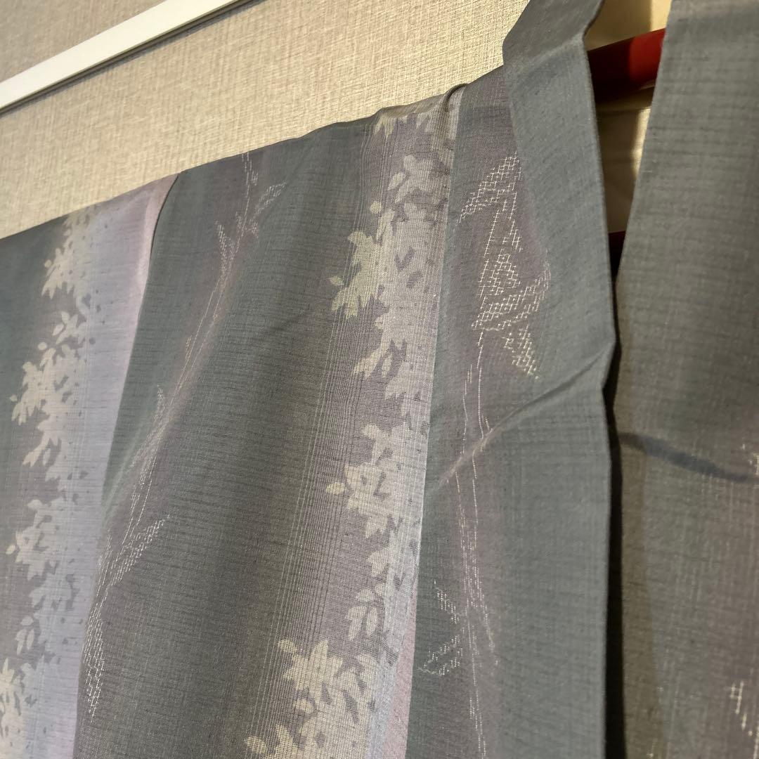 結城紬　小紋　トールサイズ　しつけ付き　やまとお誂え