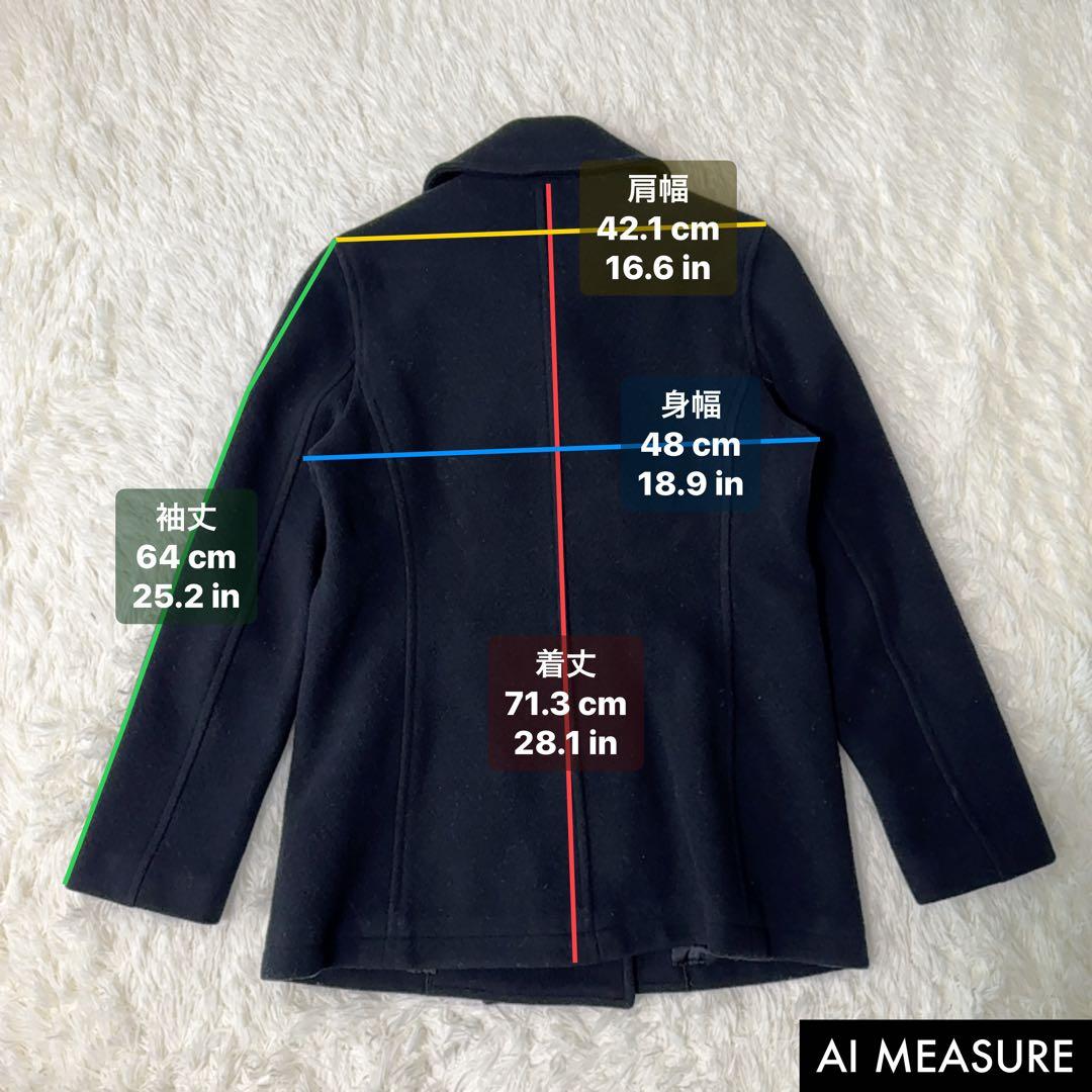 ラルフローレン ウール Pコート レディース M サイズ ブラック 日本製