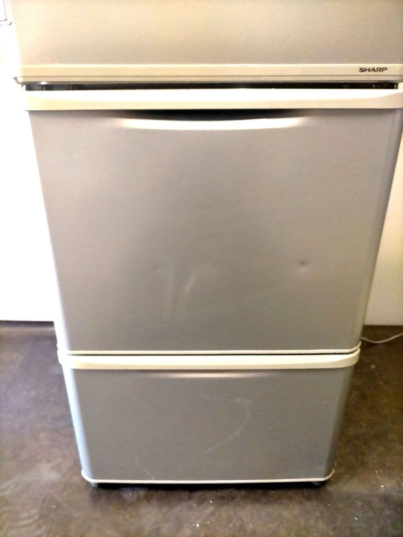 SHARP 2018年製 350Ｌ大型冷蔵庫 大容量SJ-W351D-S 両開き