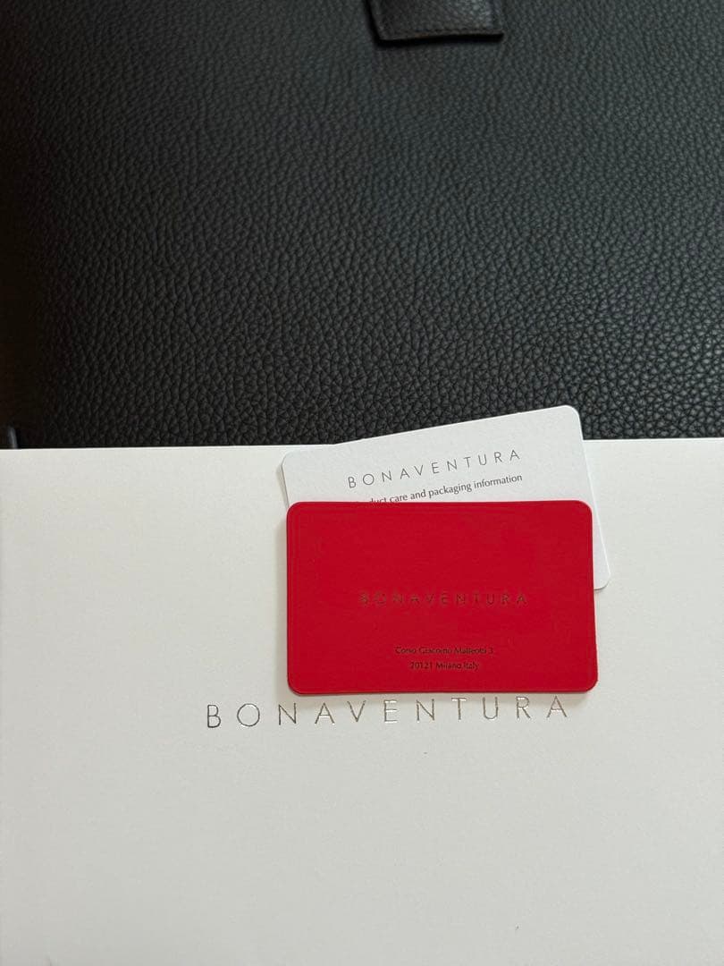 【新品未使用】【28.6万】ボナベンチュラ マッシモ 黒　【2025/10新作】