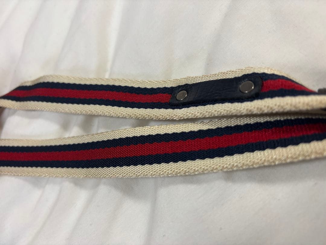 GUCCI dog オシャレで上品なストライプデザインの犬用リード　美品
