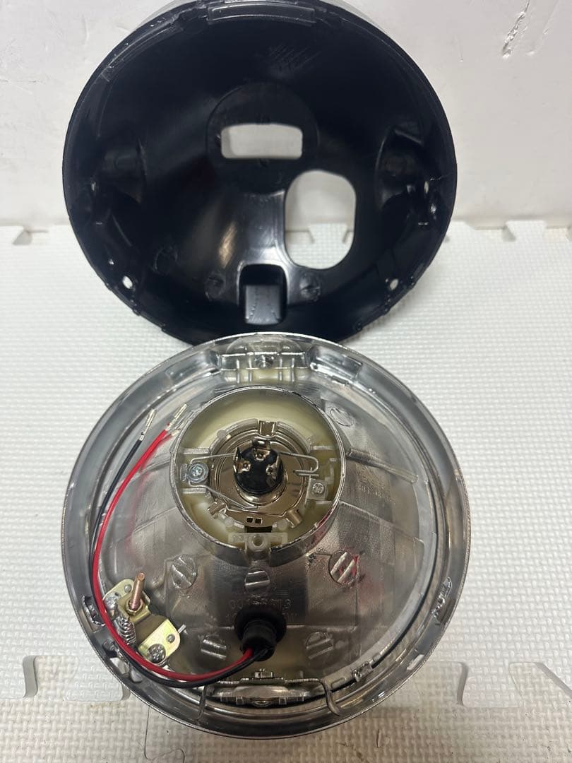 当時物IPF凹みレンズ付きヘッドライトASSY/イエローレンズ