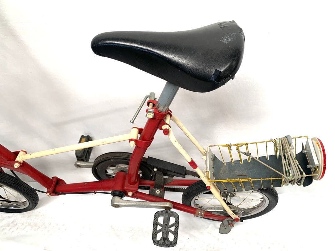 【現状品】送料無料ベルトドライブ折り畳み自転車 ミニベロ 小径車 14インチ