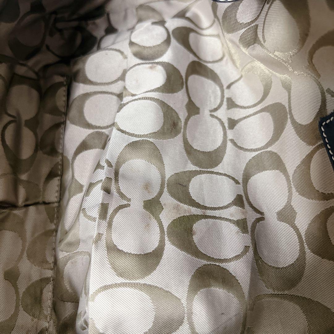 バッグ COACH Black Leather Hobo Half Moon Y2K