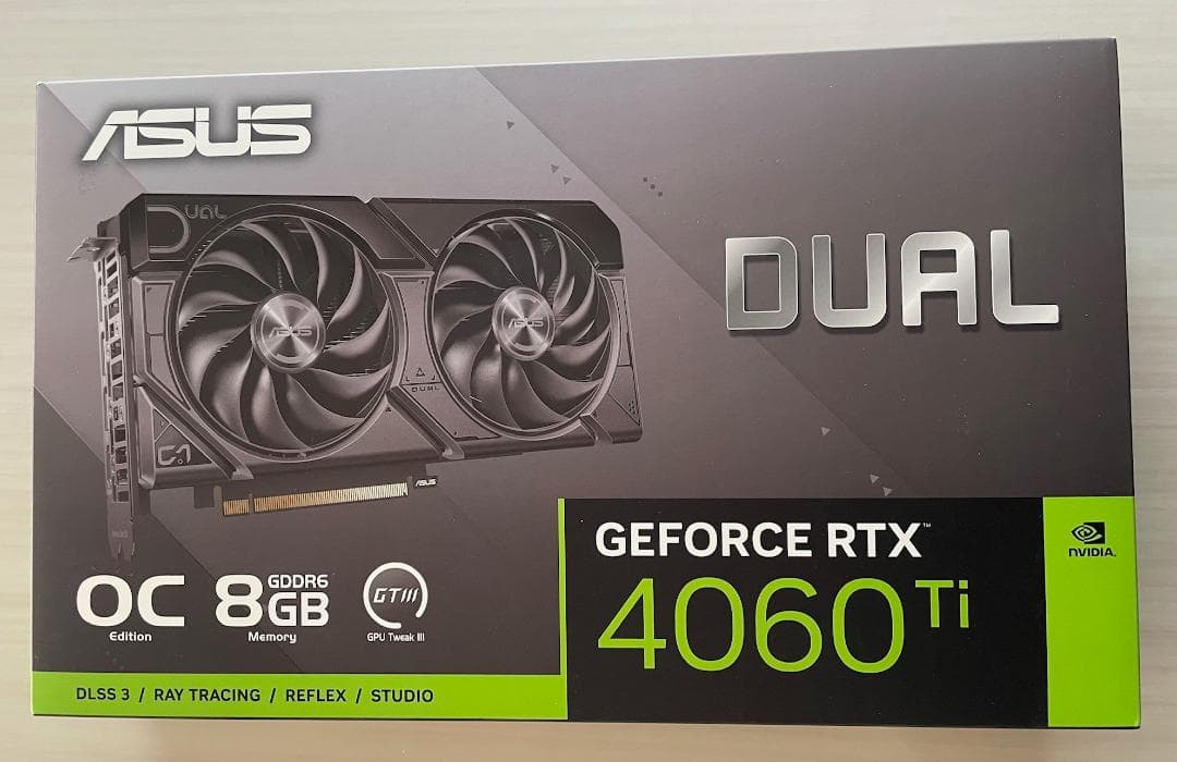 【新品・未開封】ASUS Dual GeForce RTX 4060 Ti