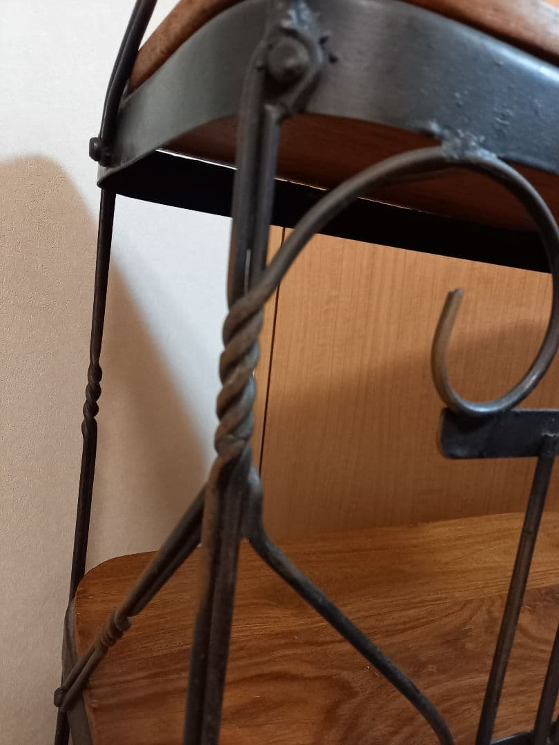 アイアン 棚 3段 猫足