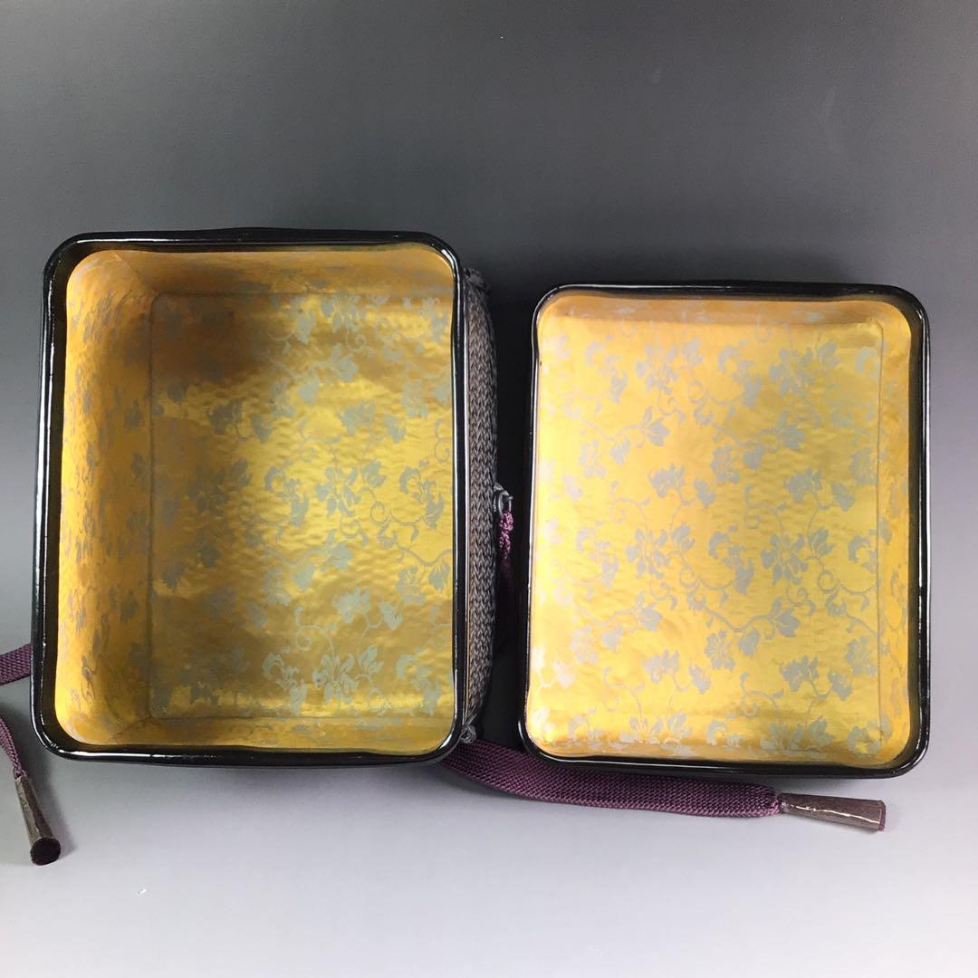 Ｐ８８６　御所籠　『平安　粟田元竺作』『利休形』『茶器揃』　共箱　茶道具