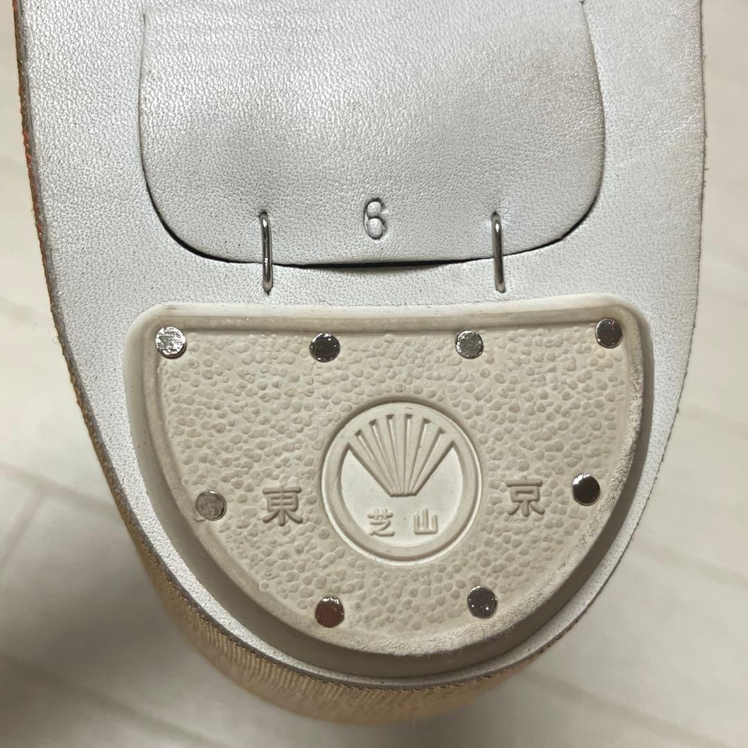 《美品・箱付き》佐賀錦　草履バッグセット　東京芝山　正絹　ゴールド　厚底