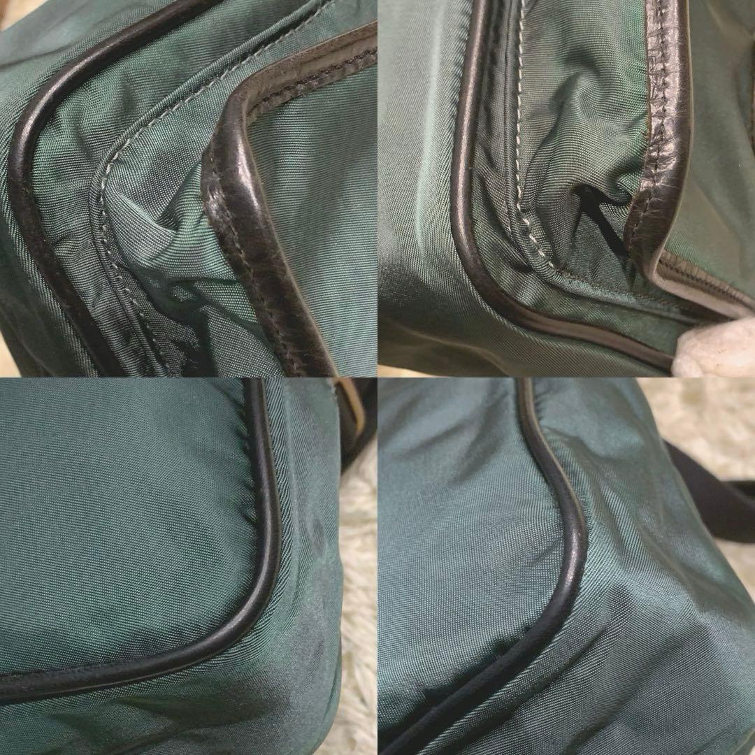 極美品✨フェリージ ショルダーバッグ 廃盤品 クロスボディ ナイロン グリーン